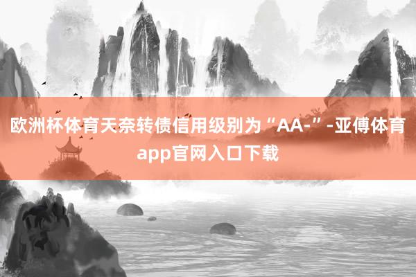 欧洲杯体育天奈转债信用级别为“AA-”-亚傅体育app官网入口下载