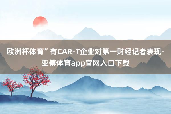 欧洲杯体育”有CAR-T企业对第一财经记者表现-亚傅体育app官网入口下载