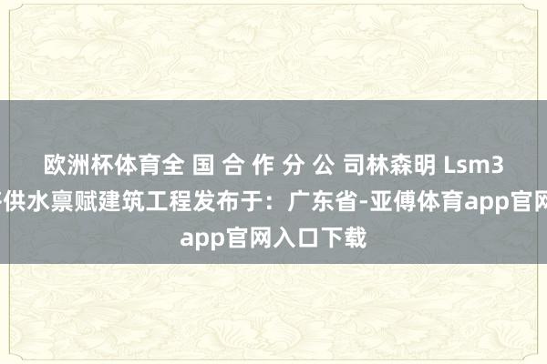 欧洲杯体育全 国 合 作 分 公 司林森明 Lsm33335成齐供水禀赋建筑工程发布于：广东省-亚傅体育app官网入口下载